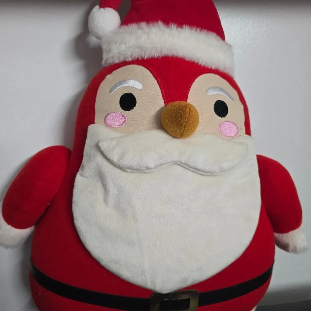Target Wondershop 2025 Featherly Friends Christmas Santa Bird Plush Throw Pillow
